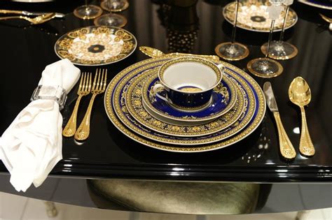 gold versace table|versace dishes for sale.